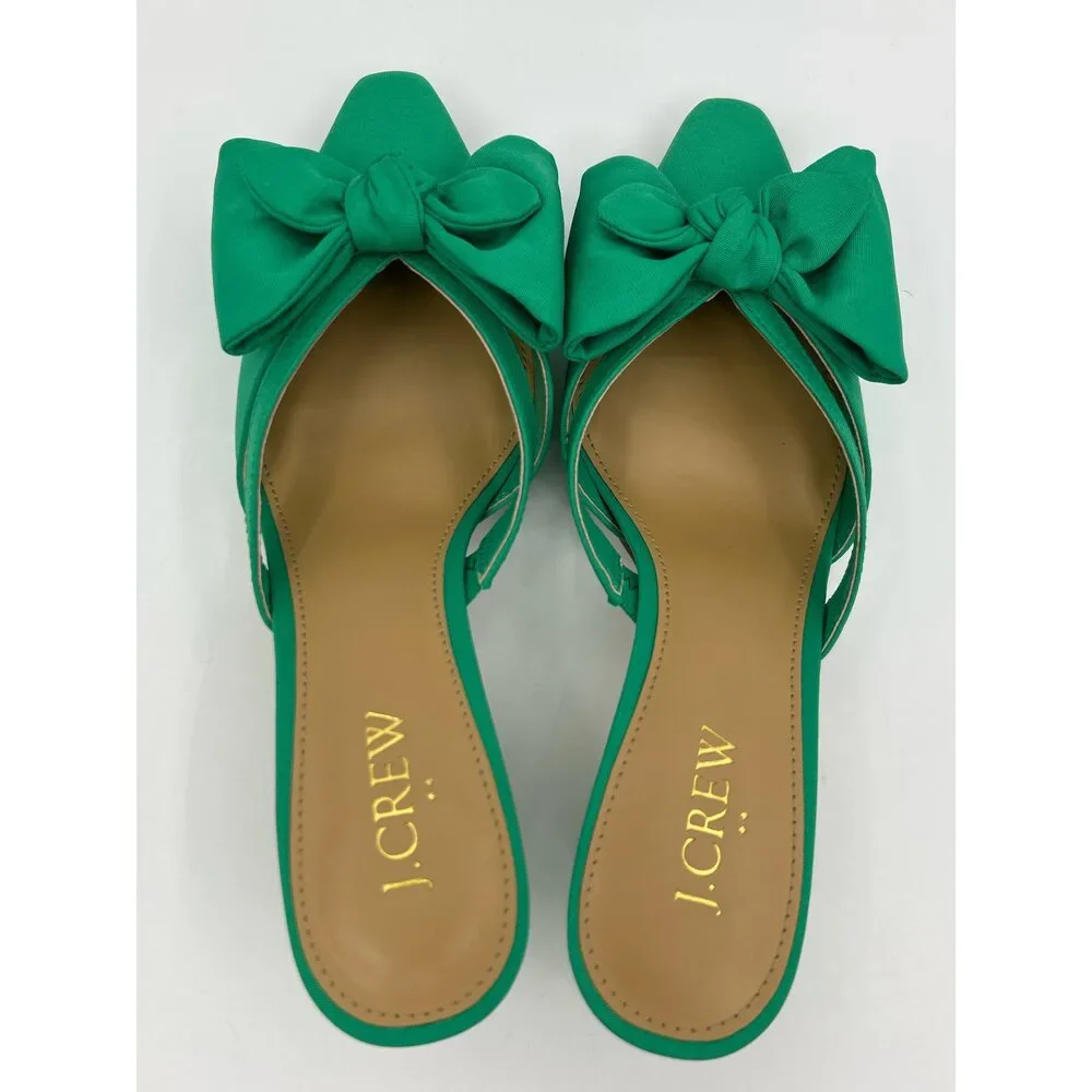 J. CREW Size 6.5 Green Women Pumps NIB